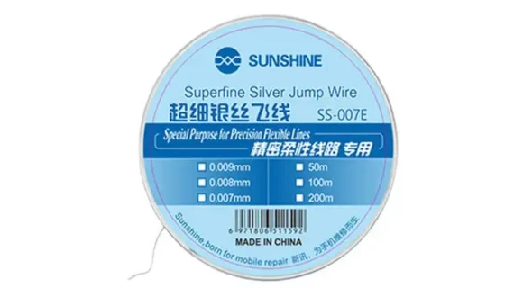 Sunshine SS-007E 0.009mm Ultra-fine Silver Jumper Wire (200M)