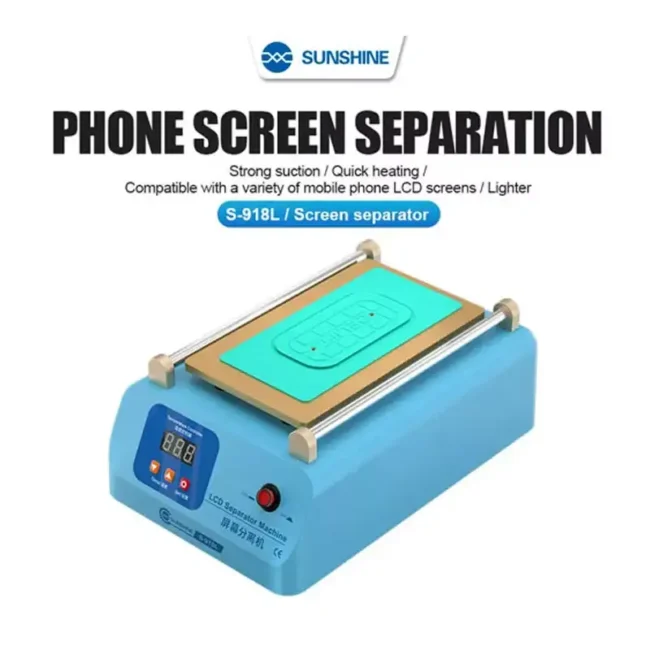 SUNSHINE S918L Lcd Screen Separator Machine Quick Heating Platform With 8 inches RL004SA Silicone Pad Free