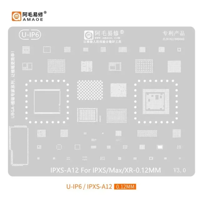 Amaoe Stencil Iphone Xs/ Xr/ Xs Max
