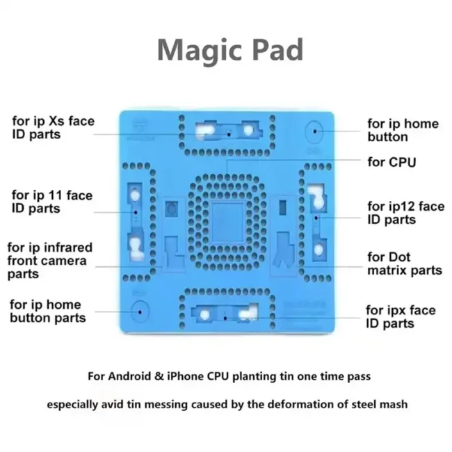 Hong Hai Tong Magico Pad Thermal Mat For Iphone X-11 Face Dot Matrix Repair Lattice Fixed Pad 7-8P Fingerprint Cpu Tin Planting