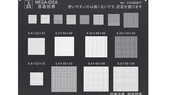 Mega Idea Black Universal Stencil