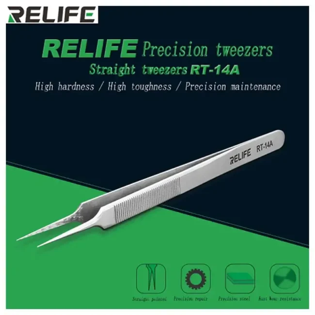 Relife RT-14A Anti-Static High Toughness Fine Tip ic Chip Repair Tweezer