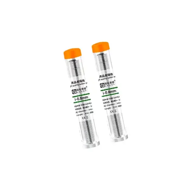 Amaoe i-0.8mm Sn63% No-Clean Solder Wire Barrel-Mounted Tin Wire Welding