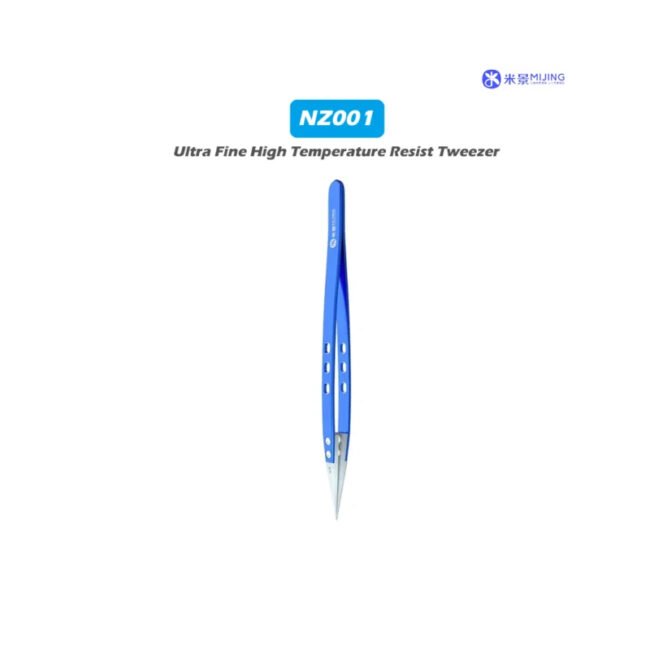 Mijing Nz001 Precision Ceramic Tweezer Ultra Fine High Temprature Resistant Anti Corrosion And Anti-static Straight Tweezer