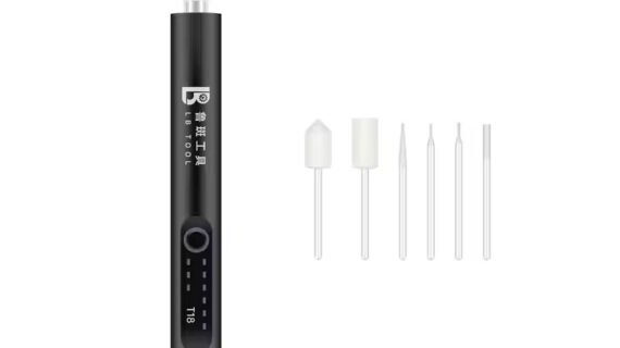 LuBan T18 Electric Grinding Pen Type-C Charging 3-Speed Adjustable LED Lights for Mobile Phone PCB Chip Polishing Cutting Tools