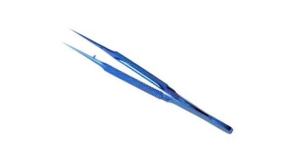 YCS 11C Titanium Alloy Blue Straight Tweezere