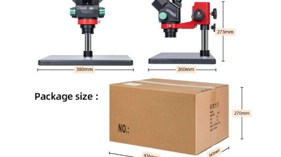 YCS New 6558xs Ultra HD Trinocular Microscope with Extra Large Base 6.5-58 Zoom