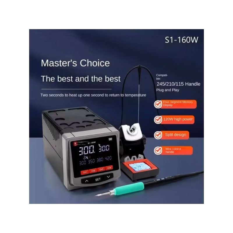 YCS S1-160W Soldering Iron Soldering Station Compatible with 245/210/115 Repair Welding Station 120W Tools Set