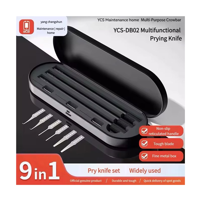 YCS DB-02 Multi-functional Knife Set Glue Removal Scraper Phone Motherboard IC Chip Glue Cleaning Repair Blade Set