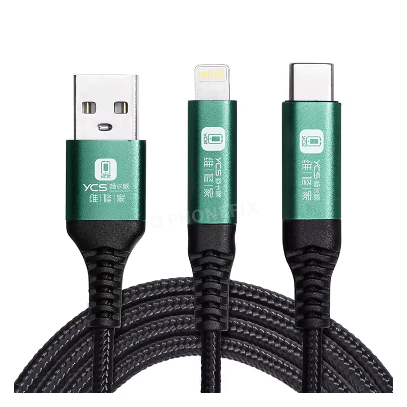 YCS Double Head RESTORE EASY CABLE For iPhone 5 - 16Pro Max Automatic Enter Recovery Mode Cable Charging Data Transfer Cable