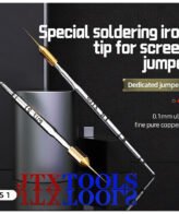JTX S1 0.1mm Ultra-Fine Pure Copper Soldering Iron Tip Special for Screen Jumper
