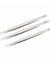 Mr.Yang Stainless Steel Anti-static Precision straight Tweezers for PCB Soldering Repair